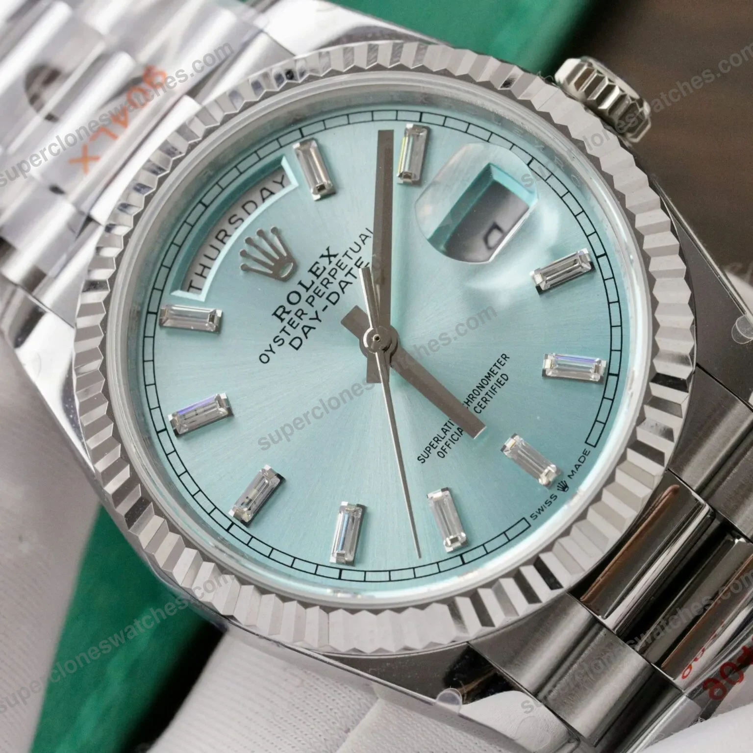 Super-Clone-Rolex-Day-Date-Ice-Blue-Diamond-Dial-128236-0009-36-mm-5