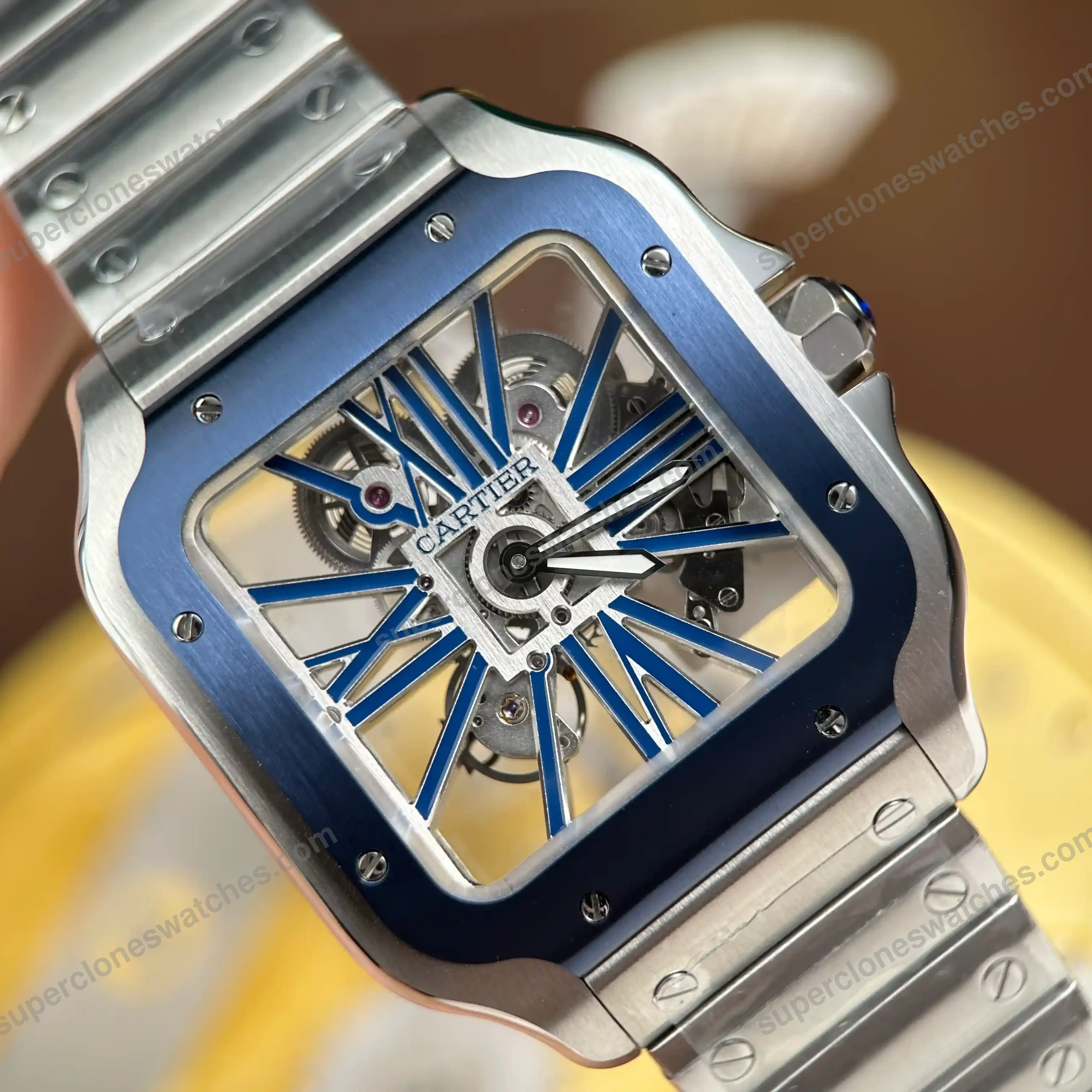 Super-Clone-Cartier-Santos-Large-Skeleton-WHSA0026-39mm-2