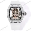 Super-Clone-Richard-Mille-RM-52-01-Transparent-Skull-Tourbillon-Rubber-Strap-1