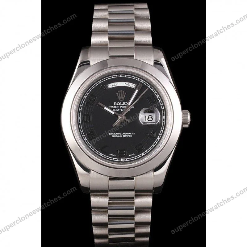 Super-Clone-Rolex-Day-Date-Black-Dial-80294-40-mm-2