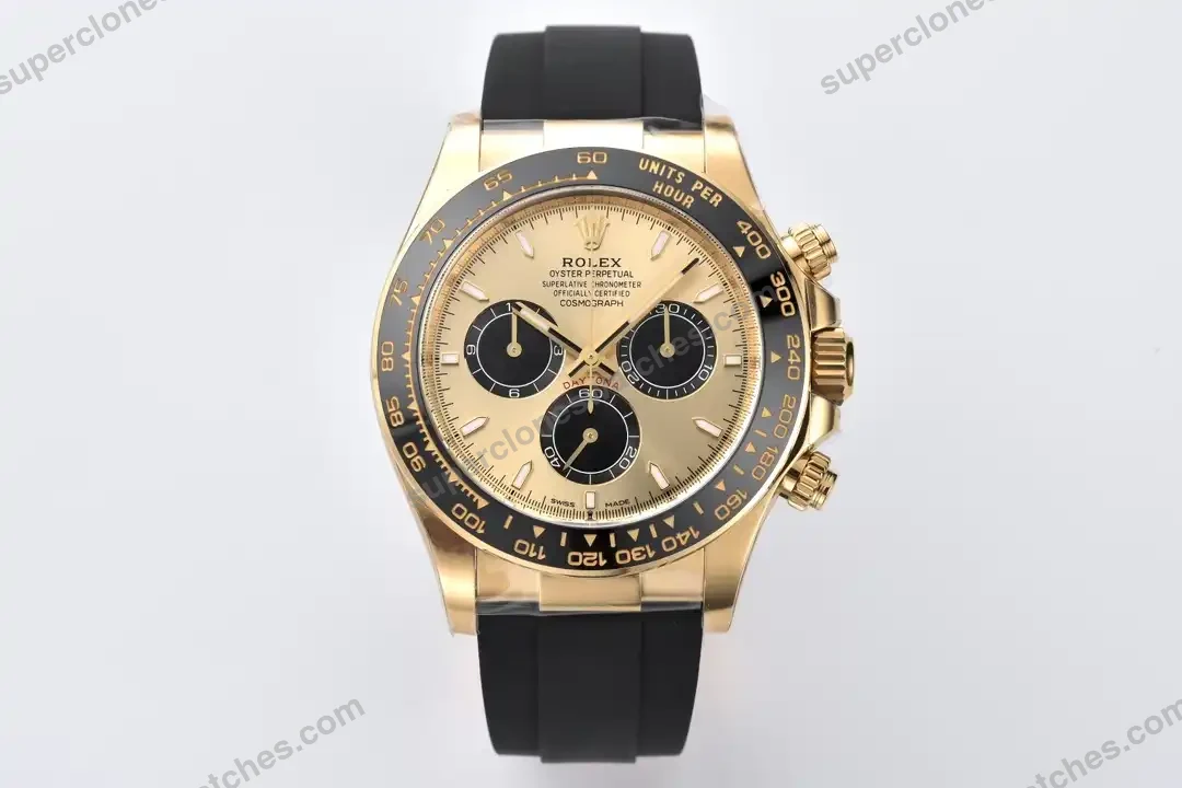 Super-Clone-Rolex-Daytona-Golden-Dial-126518LN-Pikachu-2