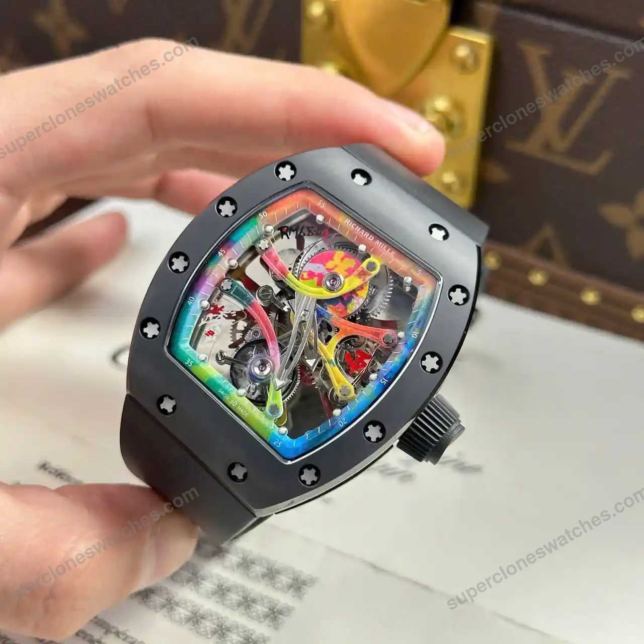 Super-Clone-Richard-Mille-RM-68-01-Richard-Mille-Tourbillon-Cyril-Kongo-Ceramic-4