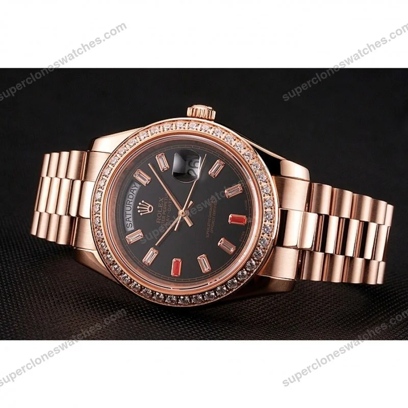 Super-Clone-Rolex-Day-Date-Black-Dial-1454102-40-mm-4