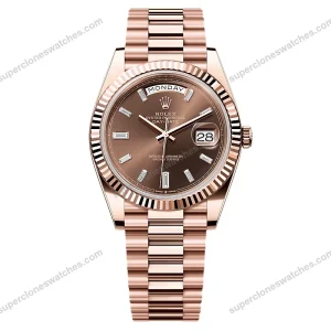 Super-Clone-Rolex-Day-Date-Chocolate-Diamond-Dial-228235-0003-40-mm-1