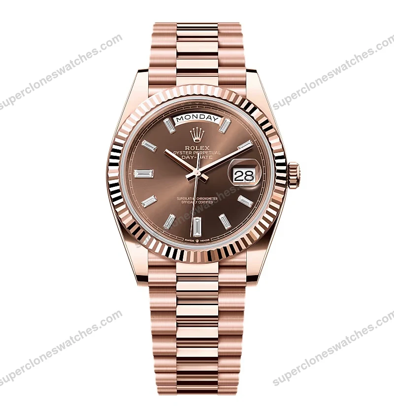 Super-Clone-Rolex-Day-Date-Chocolate-Diamond-Dial-228235-0003-40-mm-1
