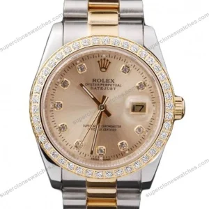 Super-Clone-Rolex-Datejust-Gold-Dial-SRL40-36-mm-1