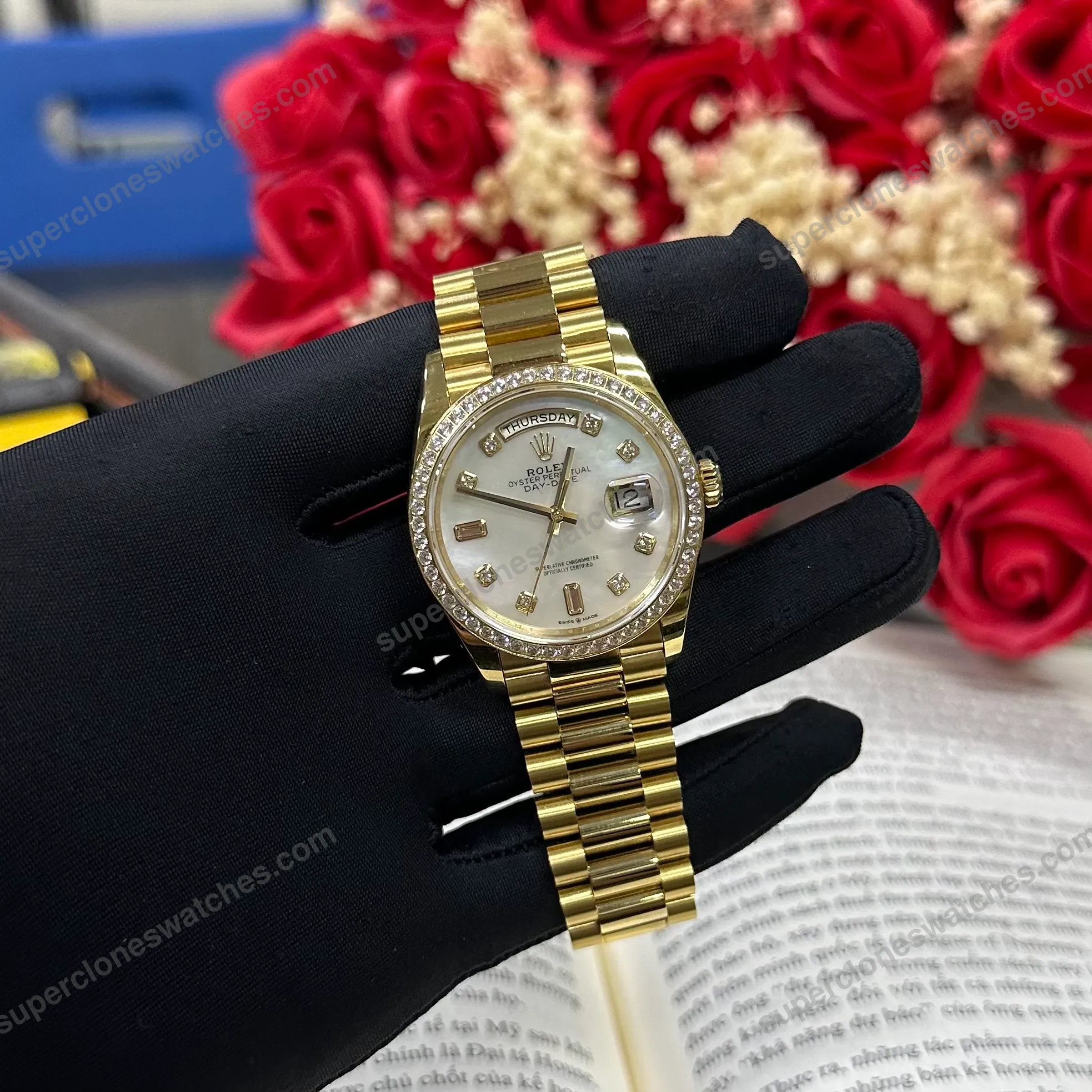 Super-Clone-Rolex-Day-Date-White-Mother-of-Pearl-Diamond-Dial-128348rbr-0070-36-3