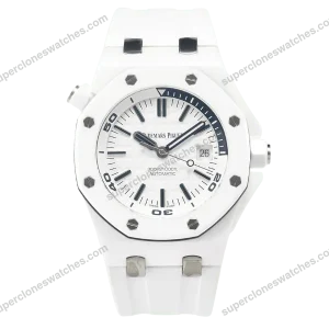Super-Clone-Audemars-Piguet-Royal-Oak-Offshore-Diver-15707CE-42mm-White-Dial-Cer-1