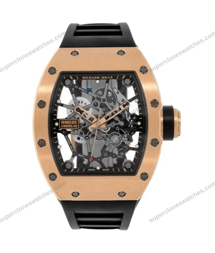 Super-Clone-Richard-Mille-RM-35-Richard-Mille-Americas-Rose-Gold-Toro-Limited-Ed-1