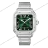 Super-Clone-Cartier-Santos-De-Cartier-Green-Dial-Large-WSSA0062-39.8mm-1