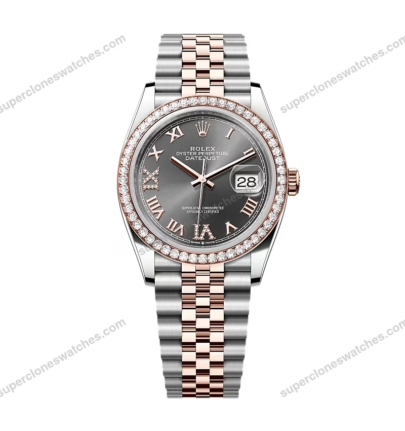 Super-Clone-Rolex-Datejust-Slate-Diamond-Dial-126281RBR-0011-36-mm-1