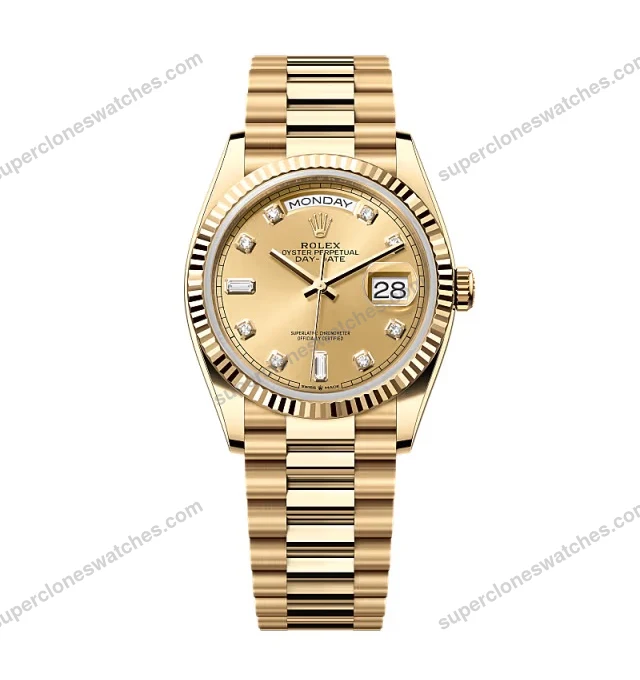 Super-Clone-Rolex-Day-Date-Champagne-Diamond-Dial-128238-0008-36-mm-1
