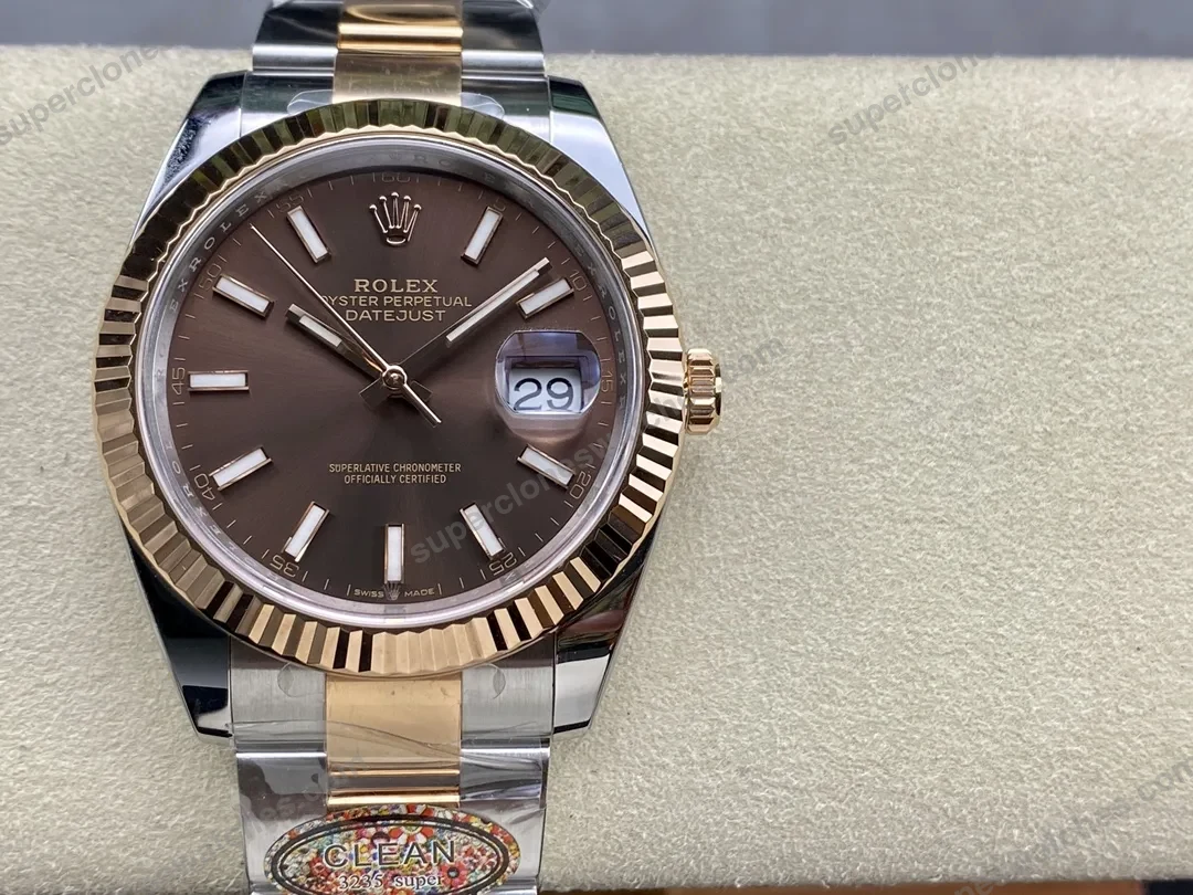 super-clone-rolex-datejust-chocolate-dial-126231-oyster-36-mm-view-2