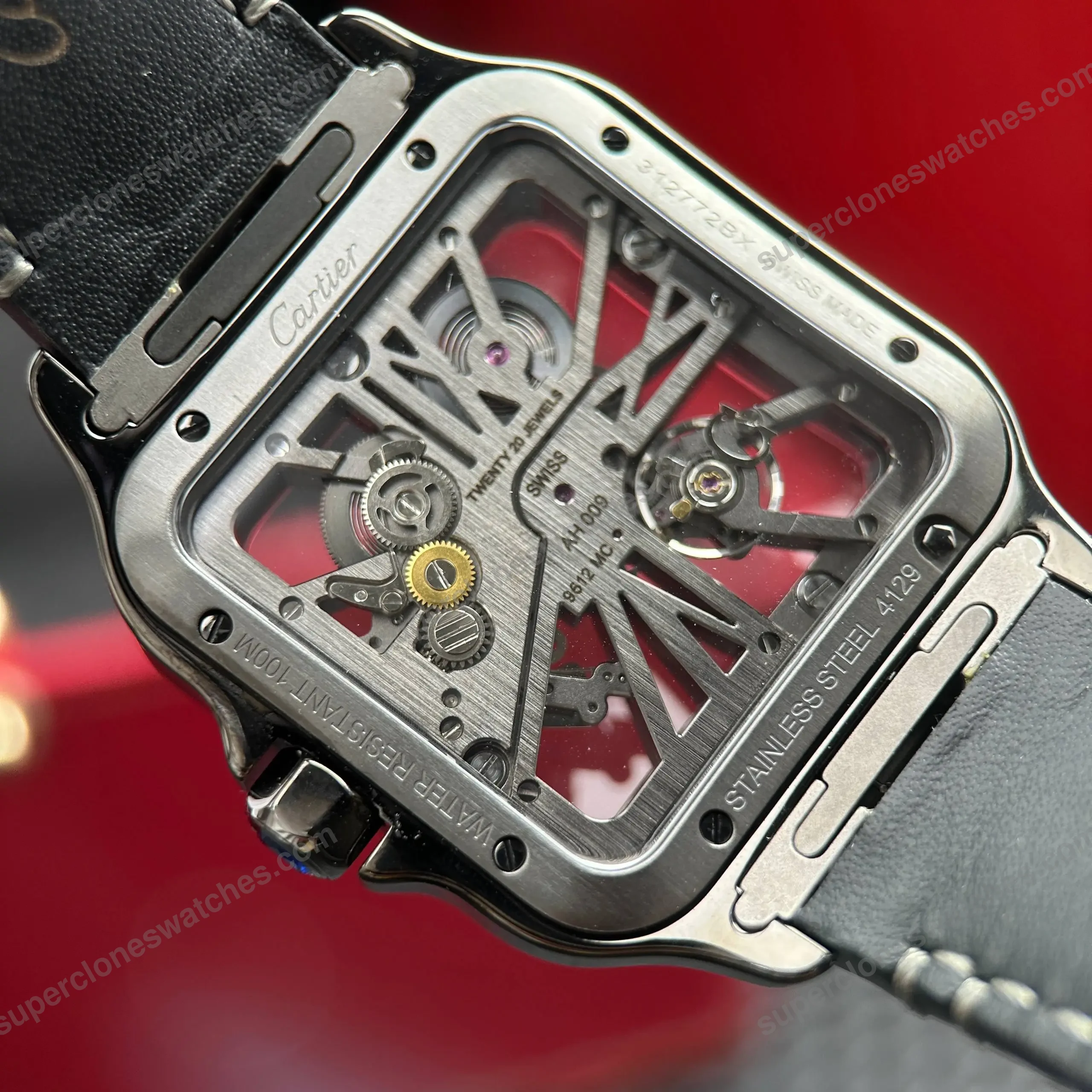 Super-Clone-Cartier-Santos-Large-Skeleton-WHSA0009-39mm-7