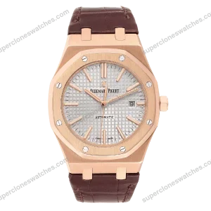 Super-Clone-Audemars-Piguet-Royal-Oak-15450OR-37mm-White-Dial-Rose-Gold-1
