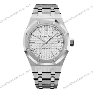 Super-Clone-Audemars-Piguet-Royal-Oak-37mm-15450ST.OO-White-Dial-Steel-1