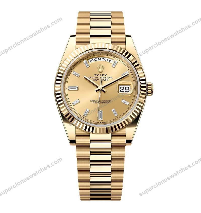 Super-Clone-Rolex-Day-Date-Champagne-Diamond-Dial-228238-0005-40-mm-1