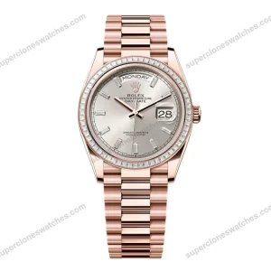 Super-Clone-Rolex-Day-Date-Silver-Dial-128395tbr-0030-36-mm-1