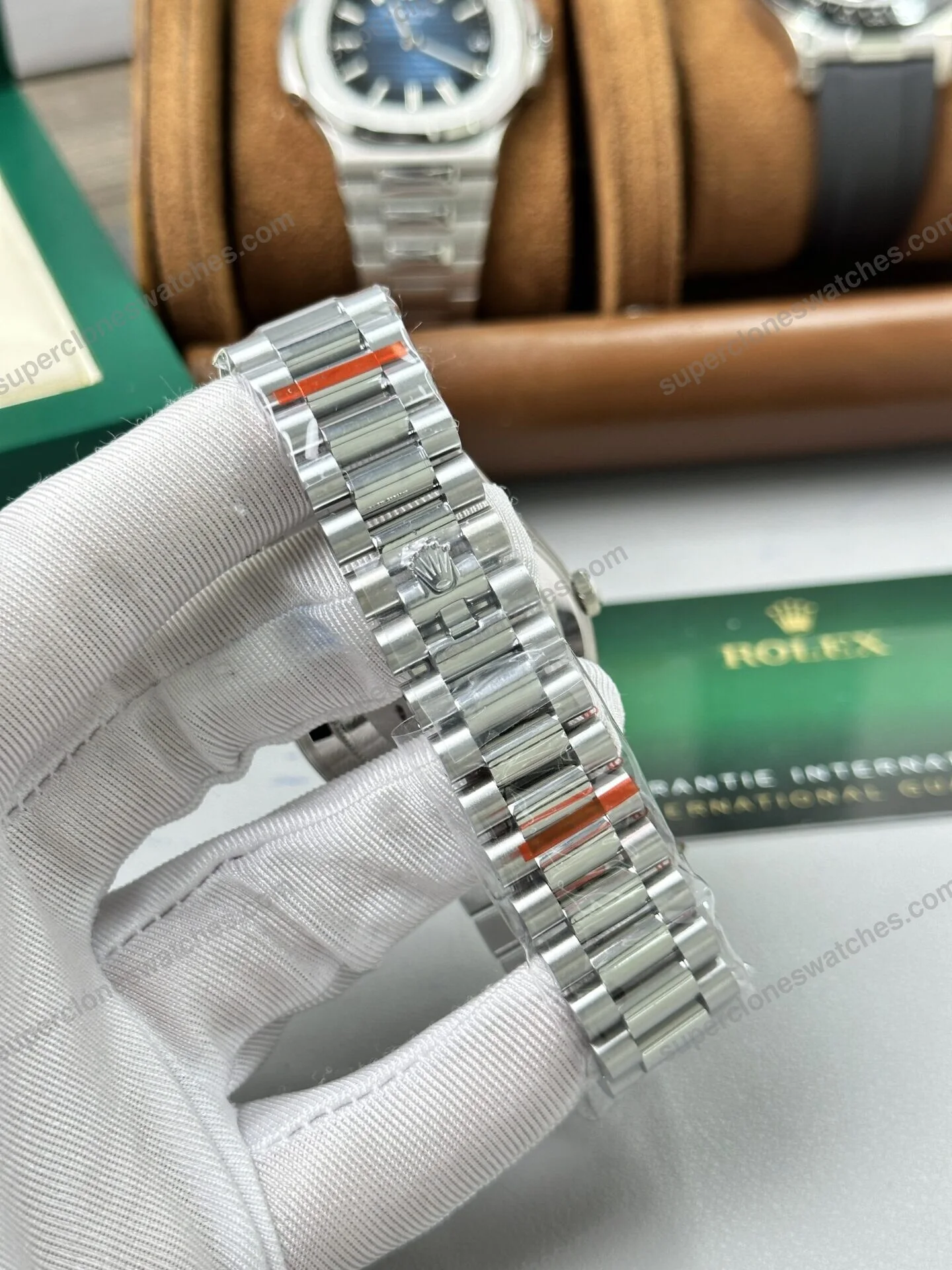 Super-Clone-Rolex-Day-Date-Bright-Black-Diamond-Dial-228236-0004-40-mm-6