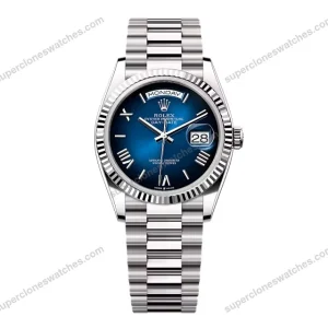 Super-Clone-Rolex-Day-Date-Blue-Ombre-Dial-128239-0063-36-mm-1