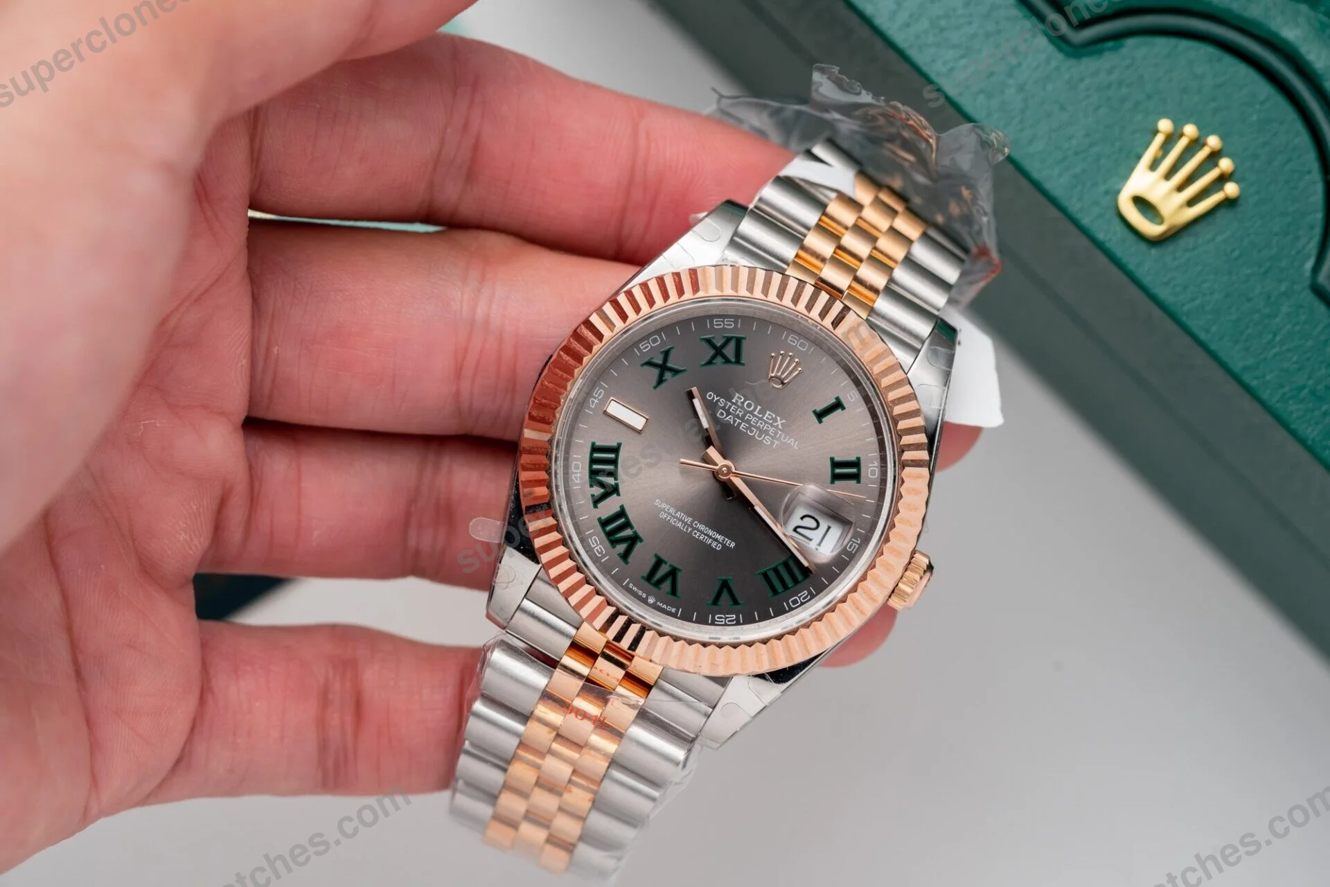 Super-Clone-Rolex-Datejust-Slate-Roman-Dial-126331-0016-41-mm-7