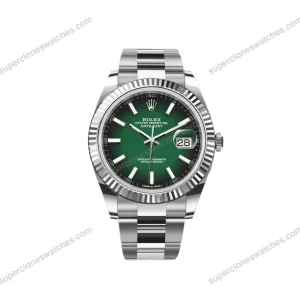 Super-Clone-Rolex-Datejust-41-Green-Ombre-Dial-2026-Oyster-1