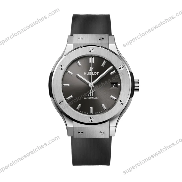 Super-Clone-Hublot-Classic-Fusion-Titanium-38mm-Gray-Dial-Unisex-Size-1