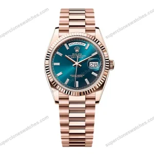 Super-Clone-Rolex-Day-Date-Blue-Green-Diamond-Dial-128235-0085-36-mm-1
