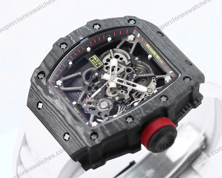 Super-Clone-Richard-Mille-RM-35-01-Richard-Mille-Rafa-Cacbon-NTPT-White-Strap-42-6-1