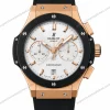 Super-Clone-Hublot-Big-Bang-Rose-Gold-White-Dial-Chronograph-Rubber-Strap