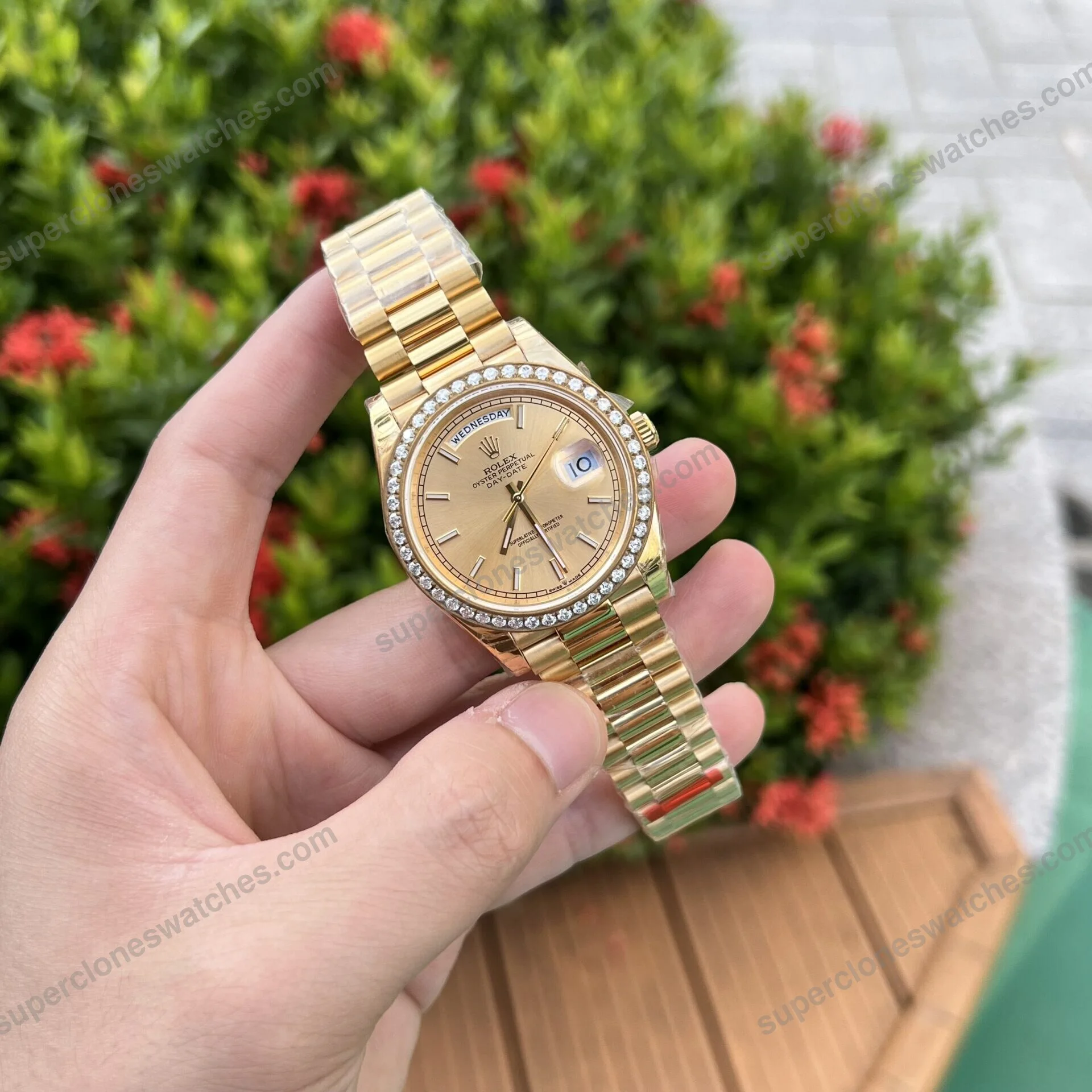 Super-Clone-Rolex-Day-Date-Champagne-Dial-228348rbr-0008-40-mm-4