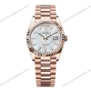 Super-Clone-Rolex-Day-Date-White-Mother-of-Pearl-Diamond-Dial-128235-0078-36-mm-1