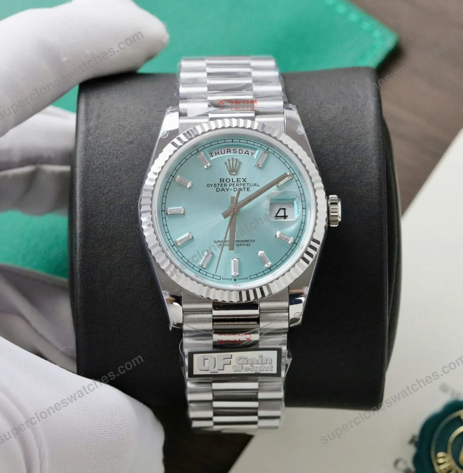 Super-Clone-Rolex-Day-Date-Ice-Blue-Diamond-Dial-128236-0009-36-mm-2