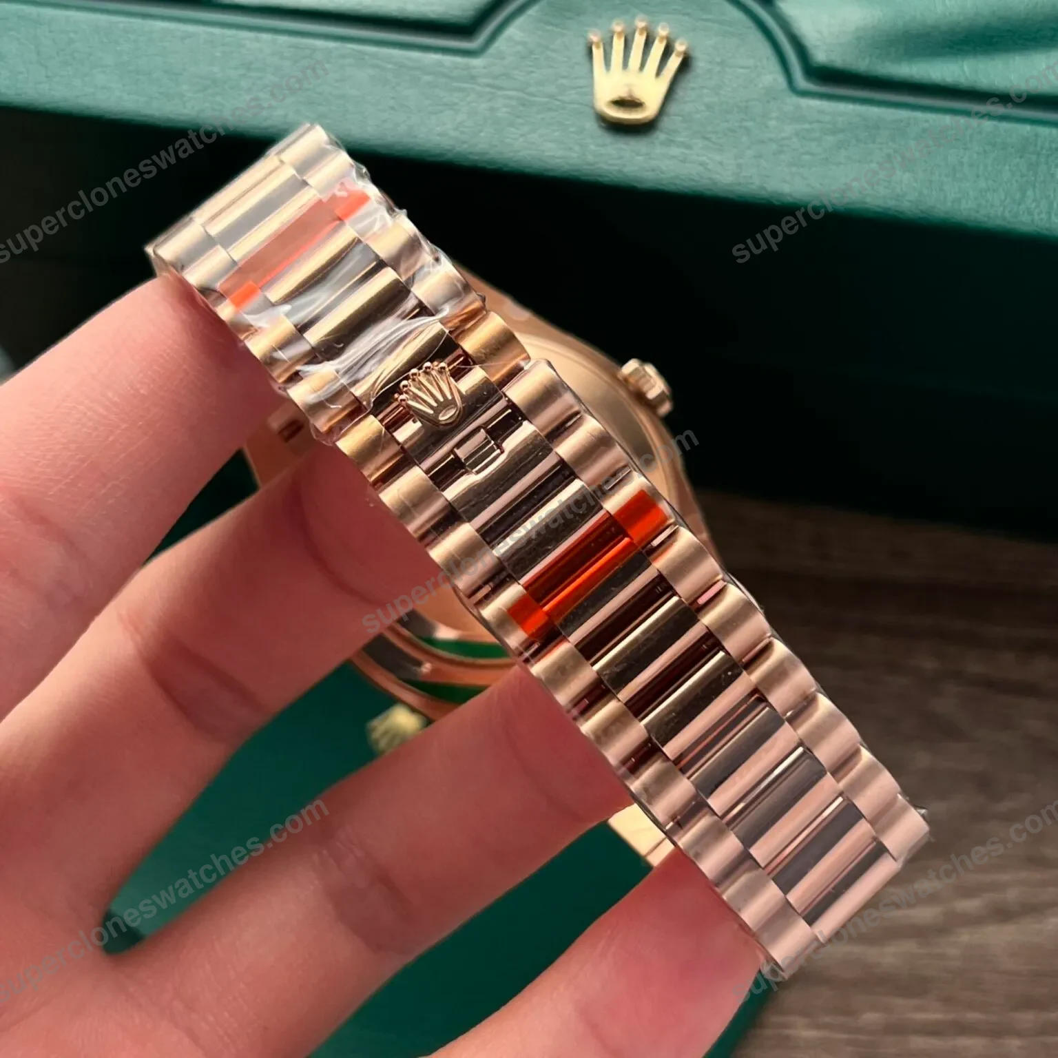 Super-Clone-Rolex-Day-Date-Chocolate-Diamond-Dial-228235-0003-40-mm-5