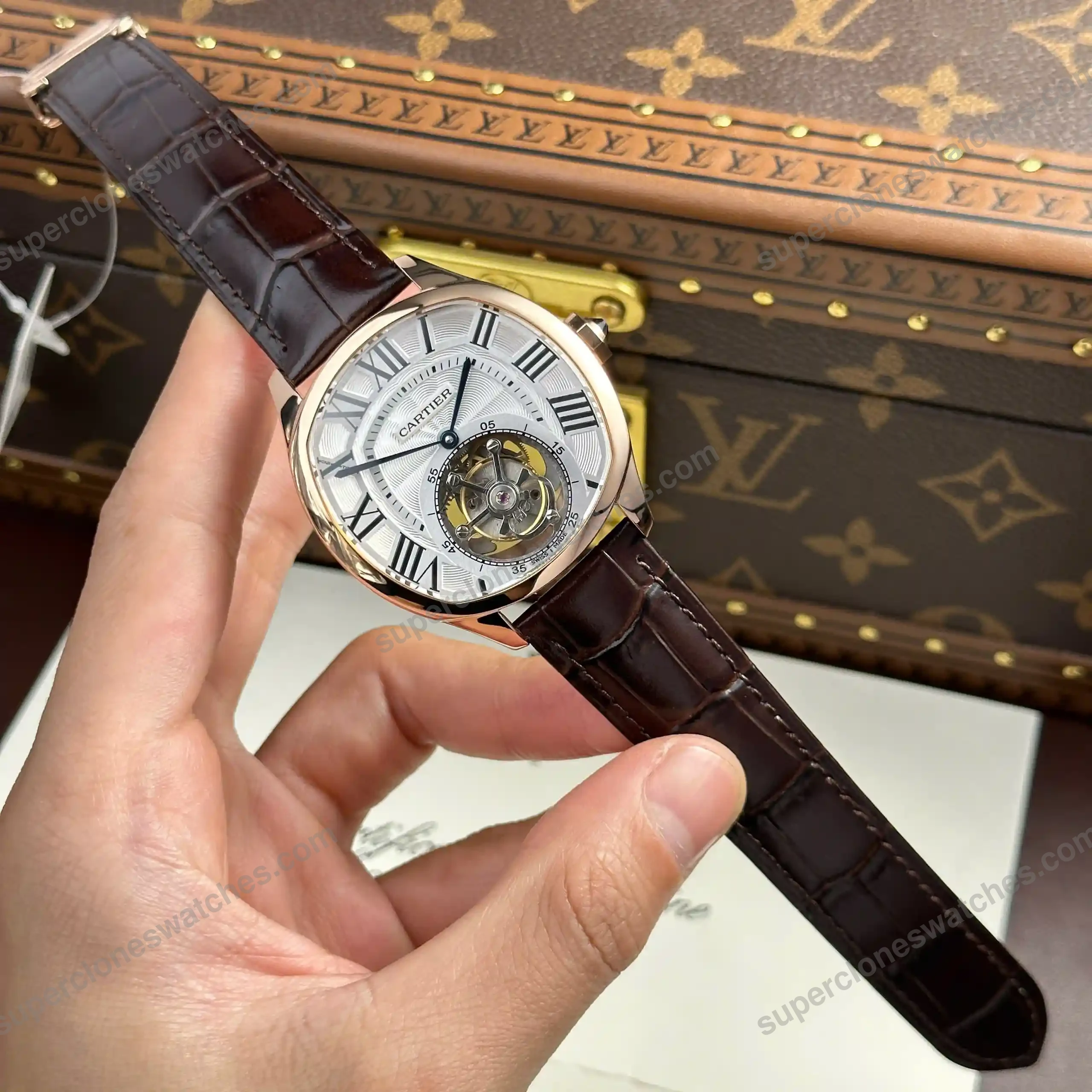 Super-Clone-Cartier-Drive-de-Cartier-Flying-Tourbillon-W4100013-47mm-2