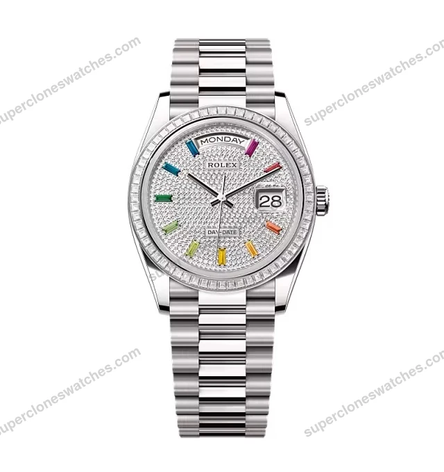 Super-Clone-Rolex-Day-Date-Diamond-Paved-Dial-128399tbr-0005-36-mm-1