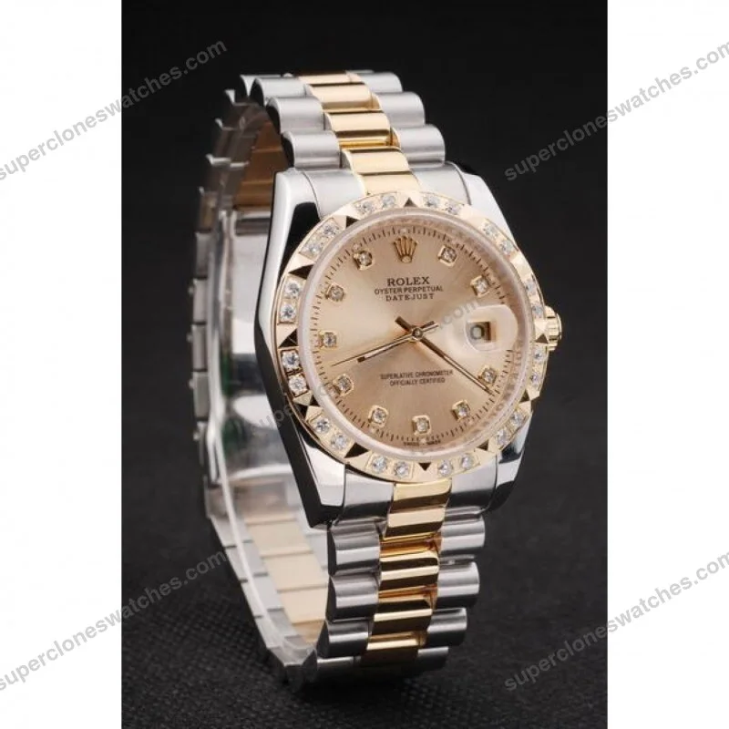 Super-Clone-Rolex-Datejust-Gold-Dial-SRL41-36-mm-7