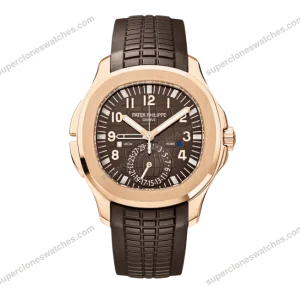 Super-Clone-Patek-Philippe-Aquanaut-5164R-001-Chocolate-Embossed-Arabic-Aquanaut-1