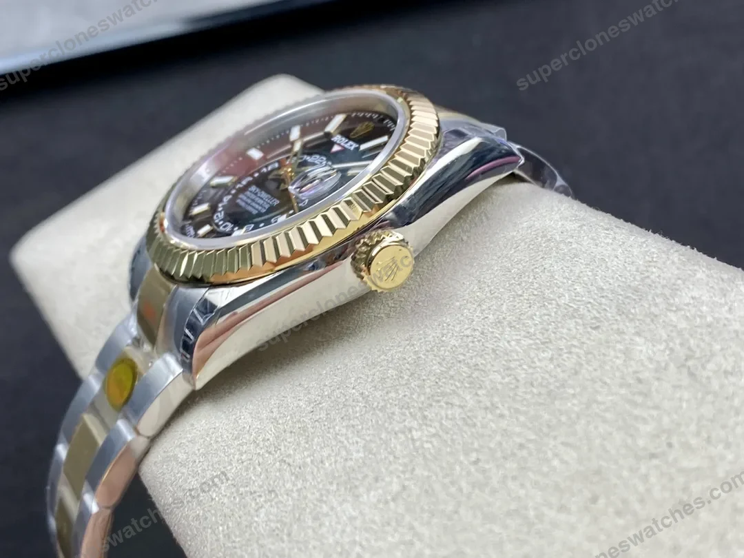 super-clone-rolex-sky-dweller-bright-black-dial-336933-oyster-view-7