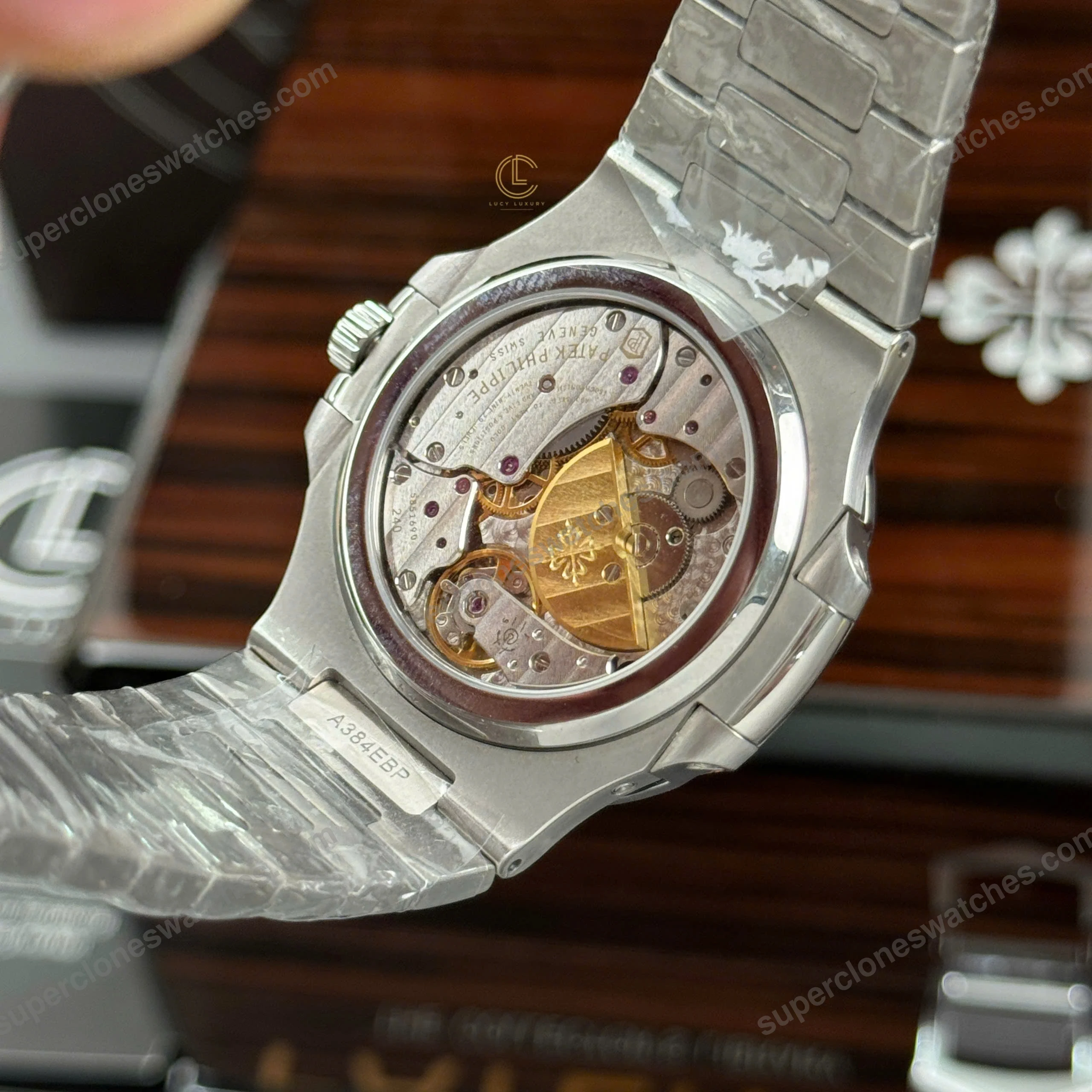 Super-Clone-Patek-Philippe-Nautilus-57121A-40mm-Custom-Full-Moissanite-Baguette-8