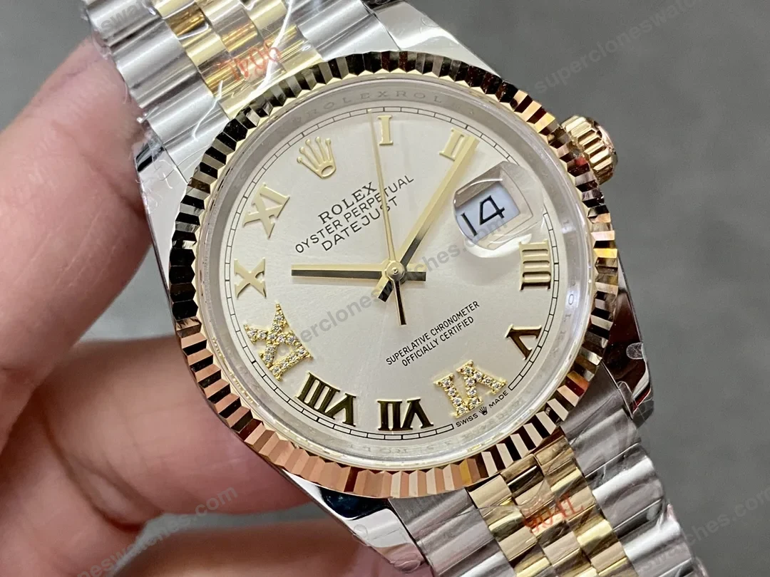 super-clone-rolex-datejust-silver-roman-diamond-dial-126233-0031-36-mm-view-5