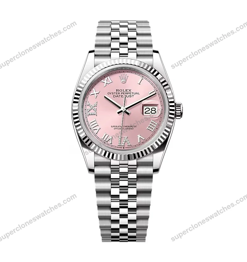 Super-Clone-Rolex-Datejust-Pink-Roman-Dial-126234-0031-36-mm-1