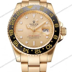 Super-Clone-Rolex-GMT-Master-II-Gold-Dial-1453749-1