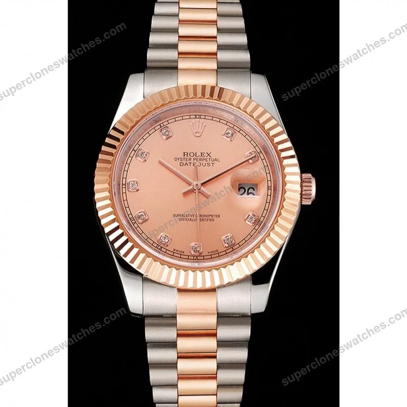 Super-Clone-Rolex-Datejust-Rose-Gold-Dial-REP016816-41-mm-2