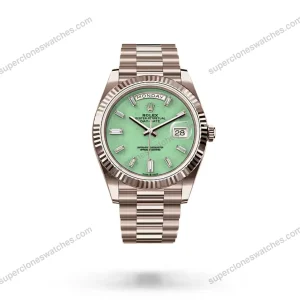 Super-Clone-Rolex-Day‑Date-40-Jubilee-Gold-Aventurine-Dial-2026-1