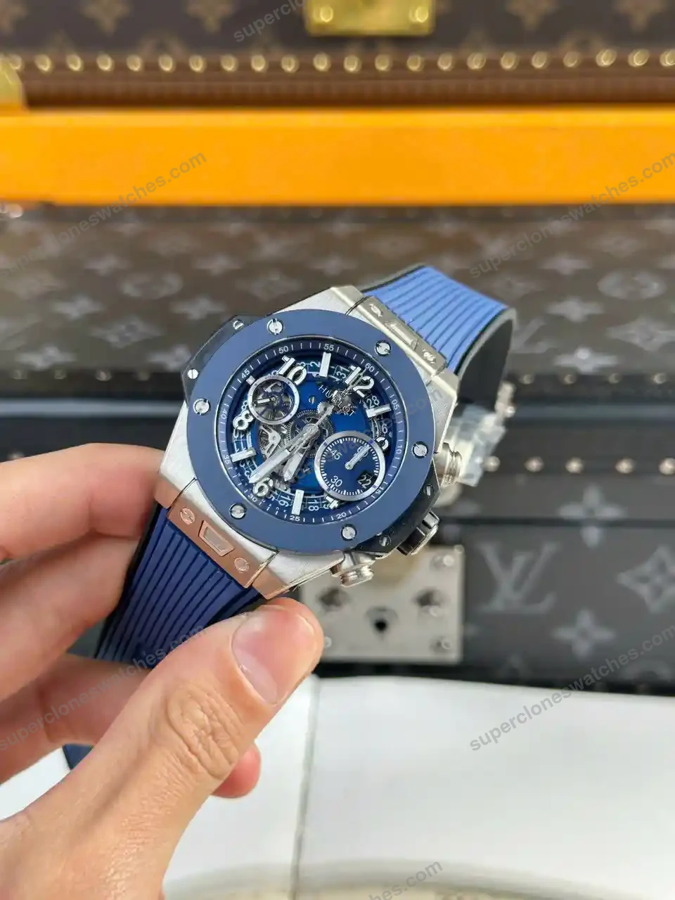 Super-Clone-Hublot-Big-Bang-Unico-Titanium-Blue-Ceramic-441.NL_.5171.RX-42mm-5