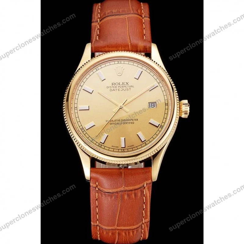 Super-Clone-Rolex-Datejust-Gold-Dial-REP016818-38-mm-2