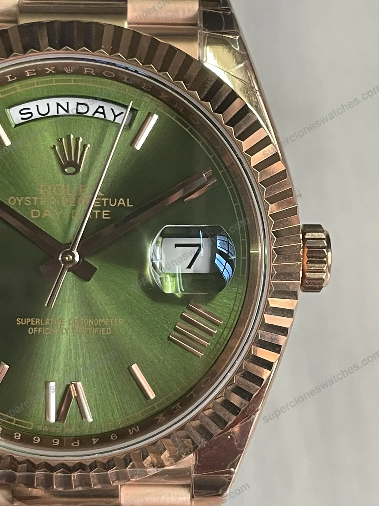 Super-Clone-Rolex-Day-Date-Olive-Dial-128235-36-mm-9