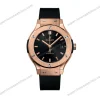 Super-Clone-Hublot-Classic-Fusion-Rose-Gold-Titanium-38mm-Black-Dial-Unisex-Size-1