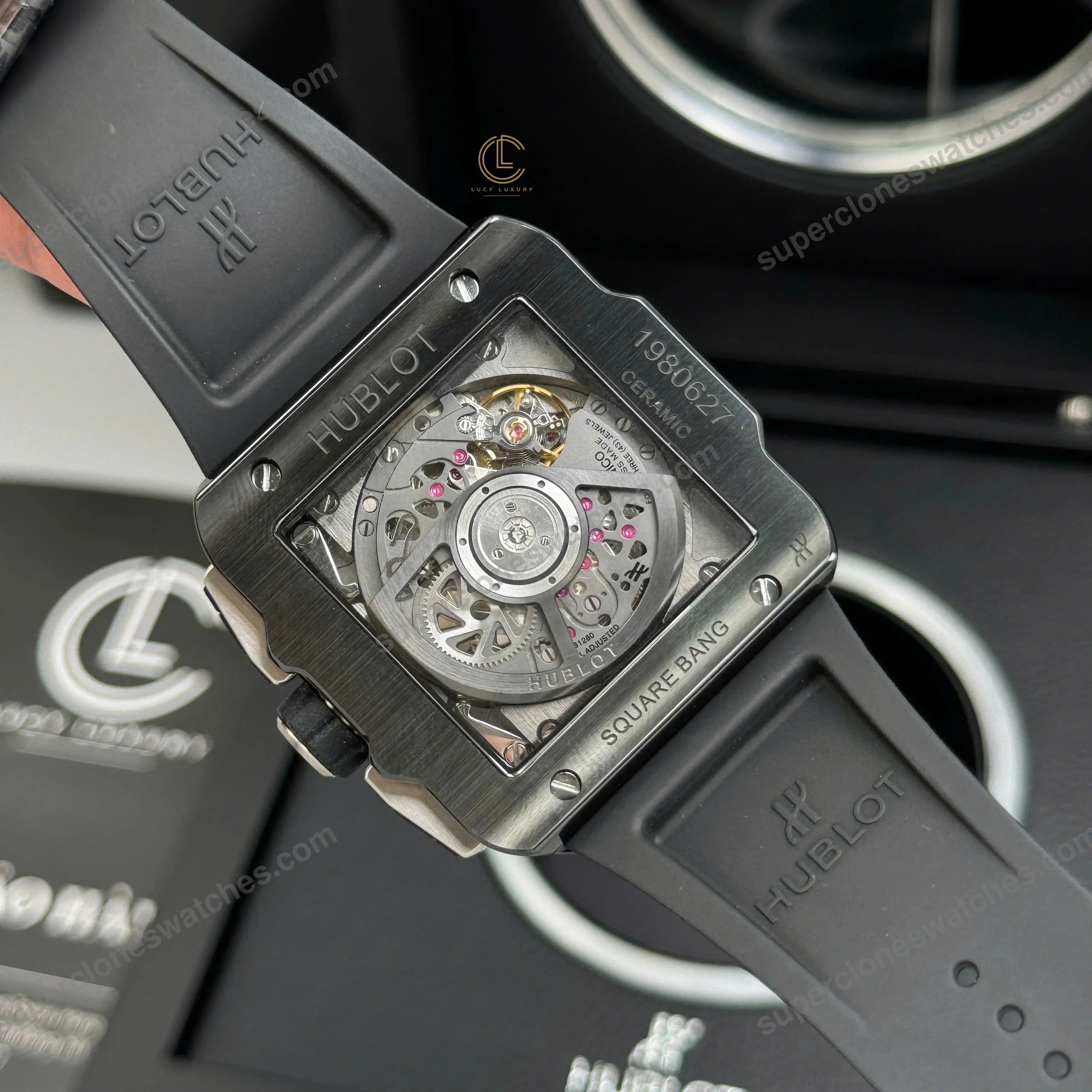 Super-Clone-Hublot-Square-Bang-Unico-821.CI_.0170.RX-821CI0170RX-42mm-Black-Dial-7